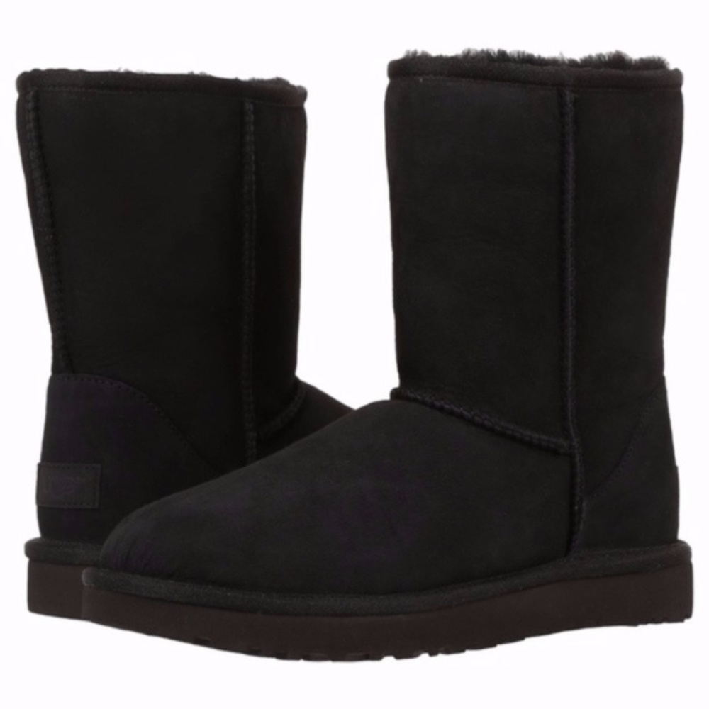 DONT OFFER Fit 6 UGG Black Short Boots WIth Box